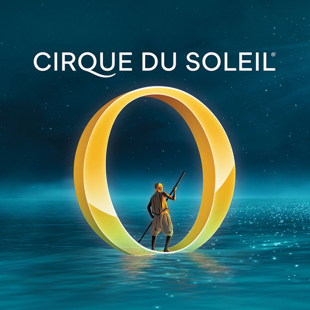 Promotional artwork for Cirque du Soleil O at Bellagio Las Vegas