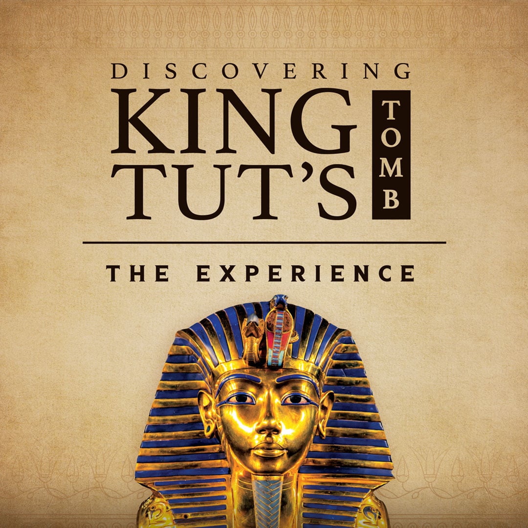 Promotional artwork for Discovering King Tut's Tomb: The Experience at Luxor Las Vegas