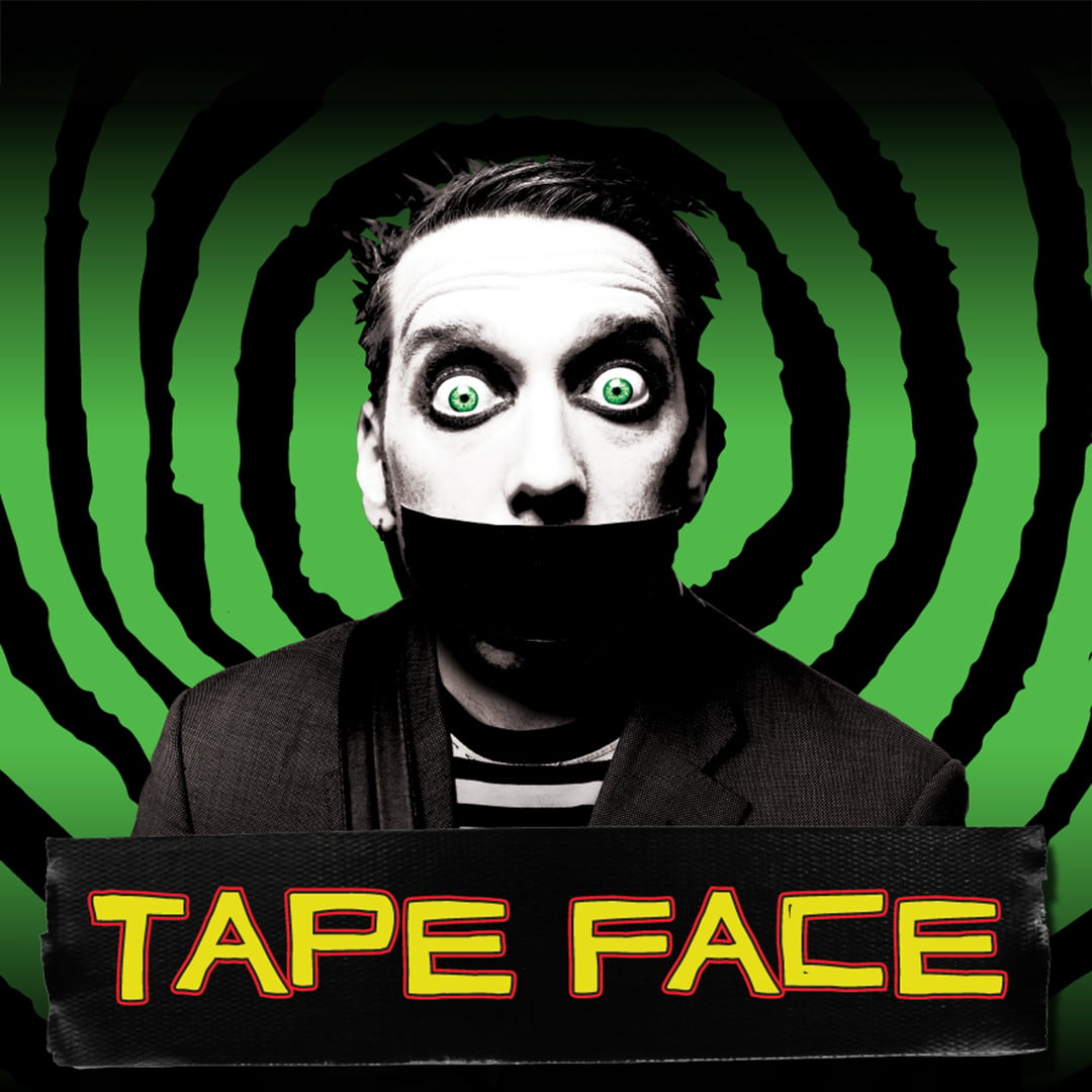 Promotional artwork for Tape Face performing at MGM Grand Las Vegas