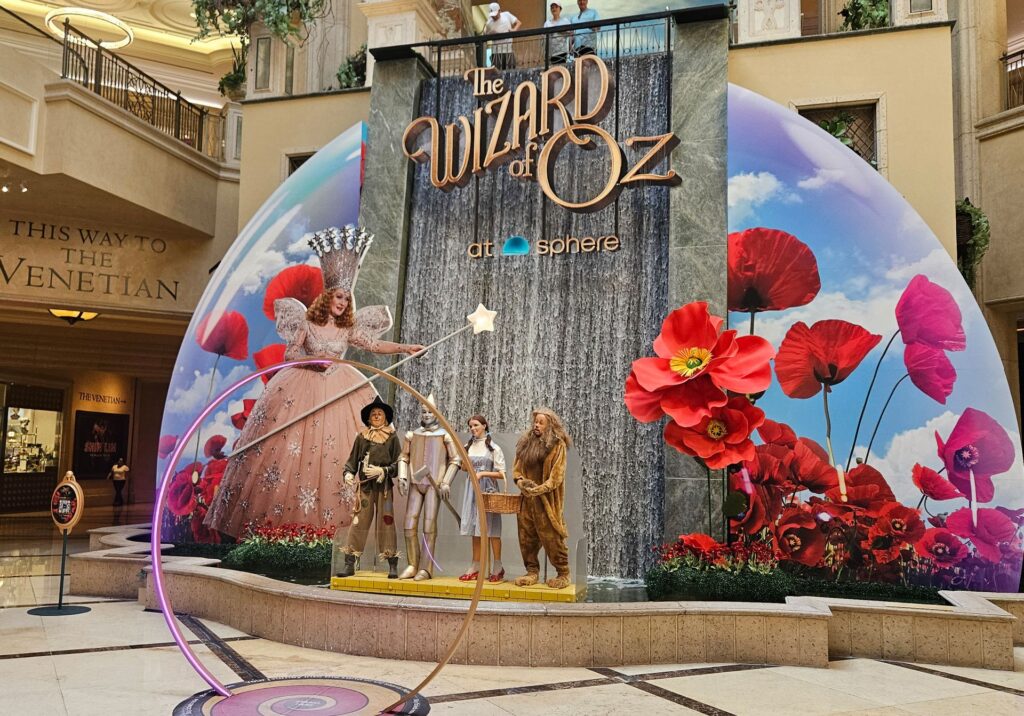 The Wizard of Oz immersive installation at Sphere inside The Venetian Las Vegas
