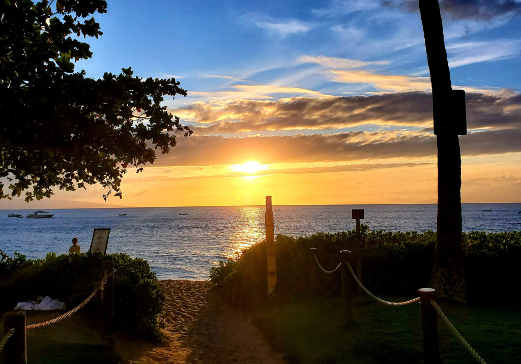 Stunning Maui Sunset, part of the PCK Travel™ curated collection.