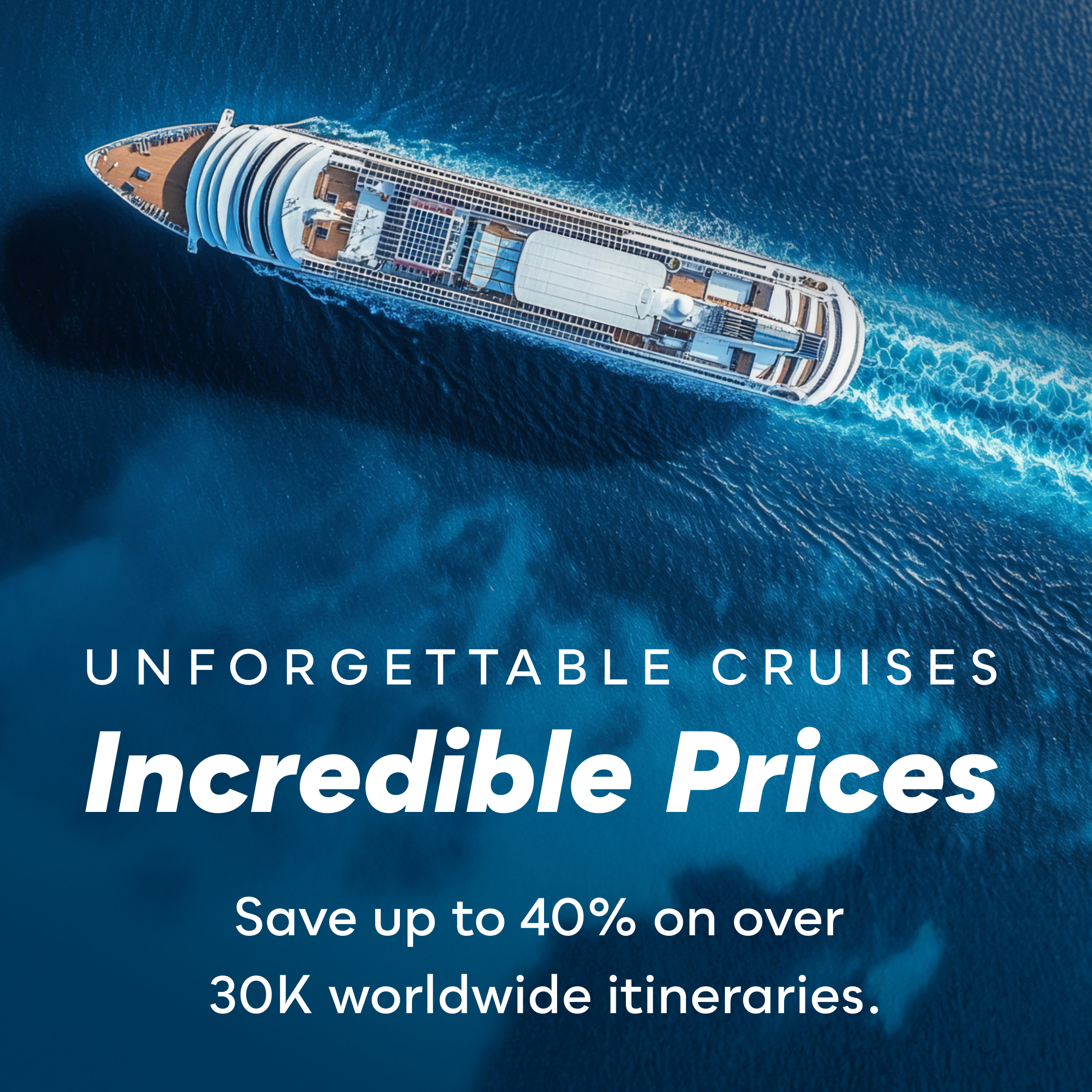 Cruise ship sailing in open water representing member-only cruise pricing