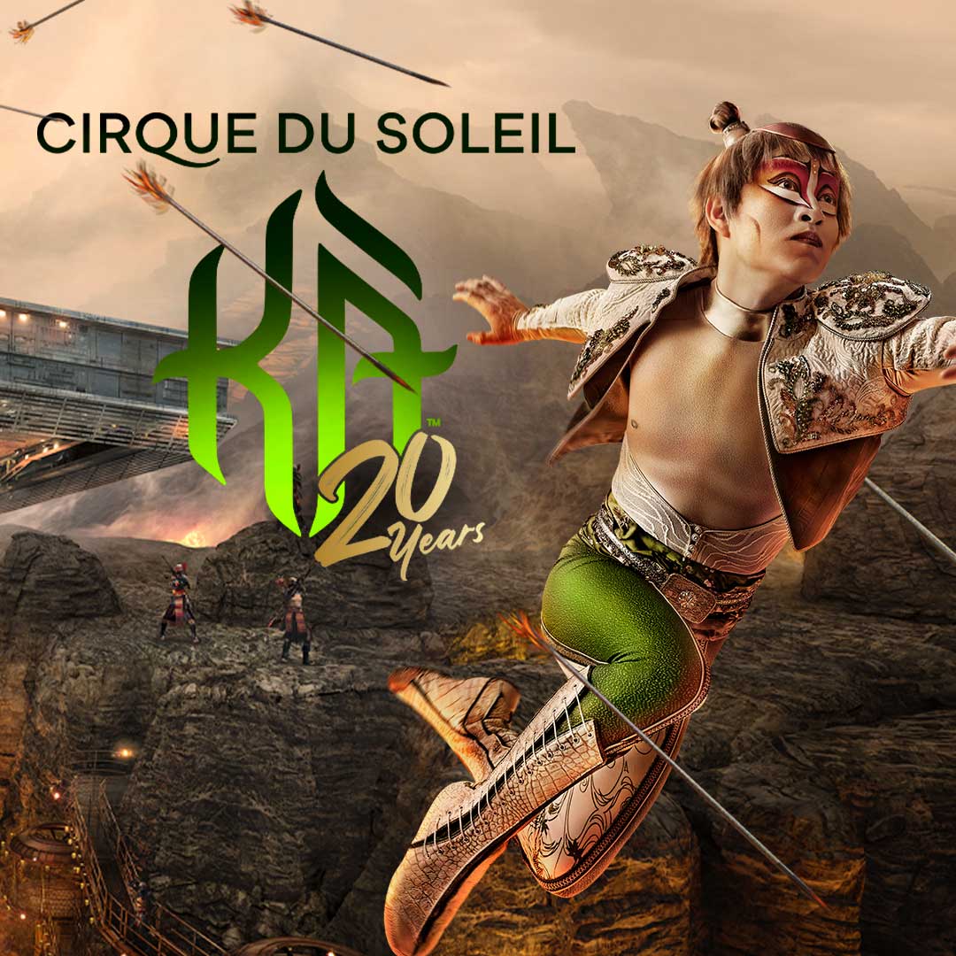 Promotional artwork for KÀ by Cirque du Soleil at MGM Grand Las Vegas