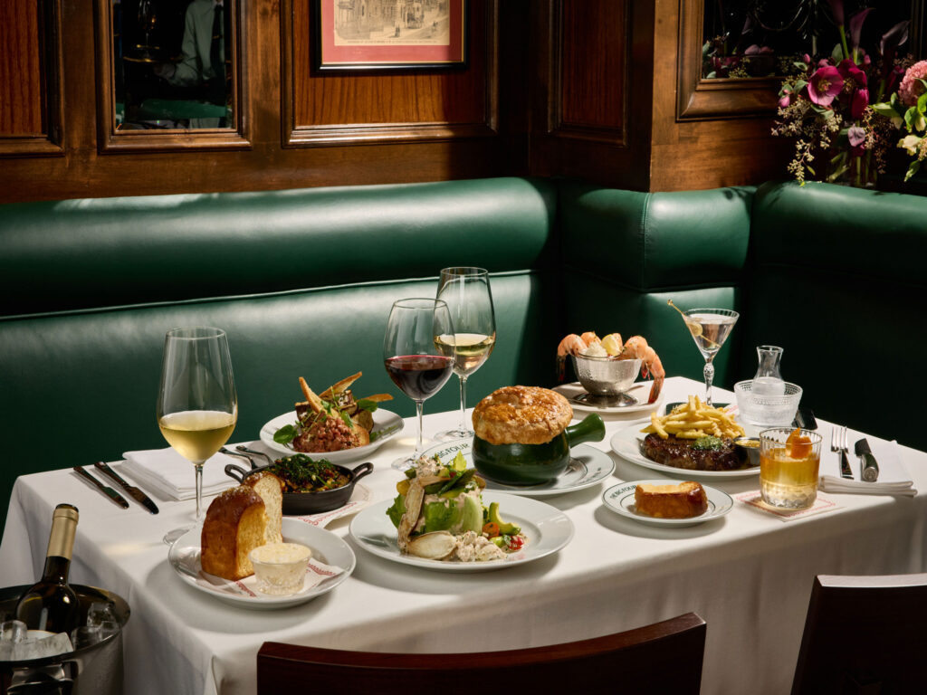 Fine dining dishes served at The Huntington Hotel restaurant